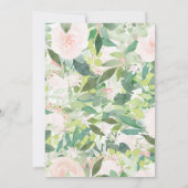 Roze succulent Baby shower Kaart (Achterkant)