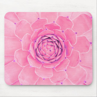 Roze succulent plant muismat