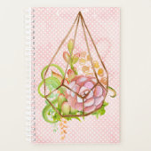 Roze Succulents Terrarium Planner (Voorkant)