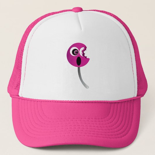 Roze Sucker Trucker Pet (Voorkant)