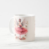 Roze Sugar Plum Fairy Kerst Mok (Voorkant links)