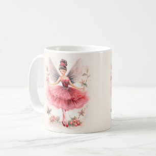 Roze Sugar Plum Fairy Kerst Mok