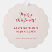 Roze Sugar Plum Fairy Vintage Kerst Kaart (Achterkant)