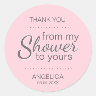 Roze Sugar Scrub Vrijgezellenfeest Favor Mason Jar Ronde Sticker
