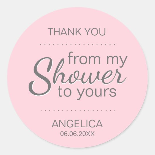 Roze Sugar Scrub Vrijgezellenfeest Favor Mason Jar Ronde Sticker (Voorkant)