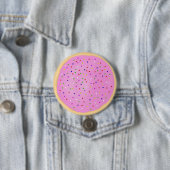 Roze Suiker Cookie Ronde Button 7,6 Cm (In situ)