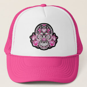 Roze suiker Schaal en Roos Trucker Pet