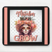 Roze Suiker Skull Delights Muismat (Voorkant)