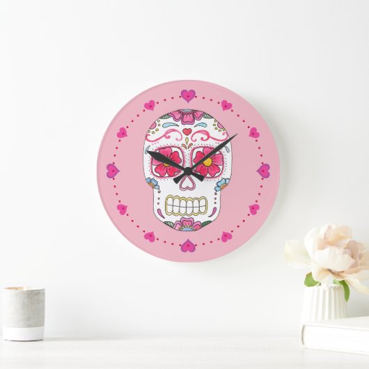 Roze Suiker Wandsluiting Grote Klok (Huis)