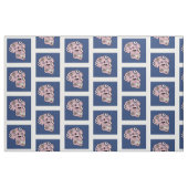 roze suikerafdruk stof (Fat Quarter)