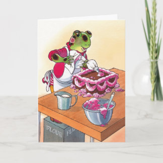 Roze suikerglazuur kaart