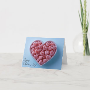 Roze suikerhartjes Valentijns Groet Feestdagen Kaart