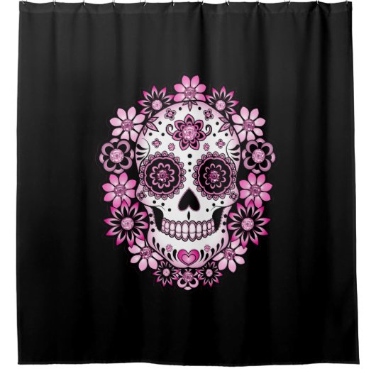 Roze Suikerhuid Douchegordijn (Voorkant)