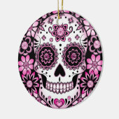 Roze Suikerhuid Keramisch Ornament (Links)