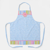 Roze suikerkoekjes en stripes schort (Voorkant)