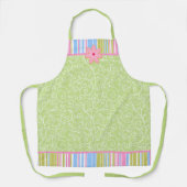 Roze suikerkoekjes en stripes schort (Voorkant)