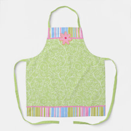 Roze suikerkoekjes en stripes schort