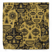 Roze suikerschedel in zwart-wit