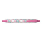 Roze Summer FlipFlops Zwarte Inkt Pen (Achterkant)