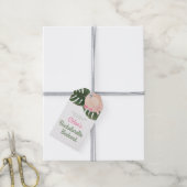 Roze Summertime Glam | Bachelorette Hartelijk dank Cadeaulabel (Met Touw)