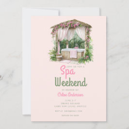 Roze Summertime Glam | Bachelorette Weekend Kaart