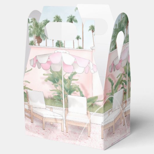 Roze Summertime Glam | Pool Party Bedankdoosjes (Geopend)