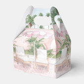 Roze Summertime Glam | Pool Party Bedankdoosjes (Voorkant Zijde)