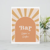 Roze Sun Bar Teken (Staand voorkant)