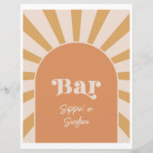 Roze Sun Bar Teken (Voorkant)