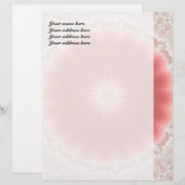 Roze Sun Briefhoofd Sjabloon (Voorkant / Achterkant)