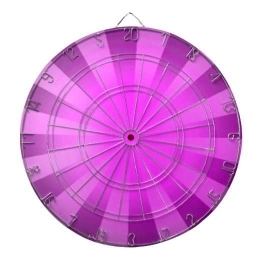 Roze Sun Striped Abstract Dartbord (Voorkant)