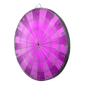Roze Sun Striped Abstract Dartbord (Voorkant Rechts)