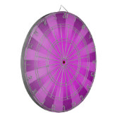 Roze Sun Striped Abstract Dartbord (Voorkant Links)