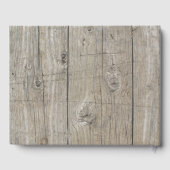 Roze Sunset Bloom Floral Lijst bruiloft gastenboek (Achterkant)