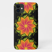 Roze Sunset Flower iPhone Case (Achterkant)