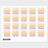 Roze Sunset Stickers (Vel)
