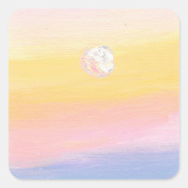 Roze Sunset Stickers