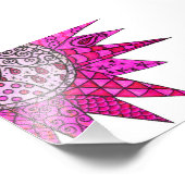 Roze Sunshine - fotografische afdruk (Hoek)