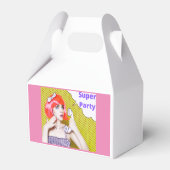 Roze Super Feest Bedankdoosjes (Achterkant)
