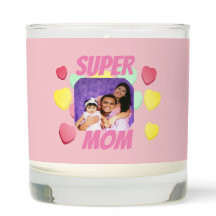 Roze Super Mam Foto Kleurrijke Harten | MOEDERDAG