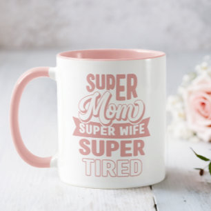 Roze Super Moeder  Mok