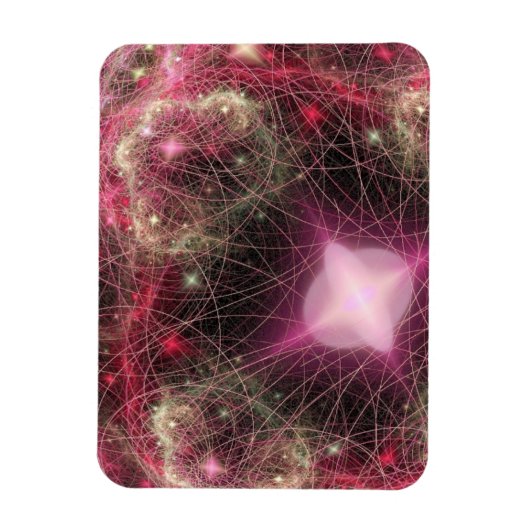Roze Super Nova Magneet (Verticaal)