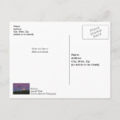 Roze Supermaan Arend Beterschap Briefkaart (Achterkant)