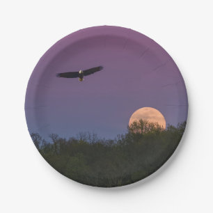 Roze Supermoon Eagle Papieren Bordje