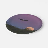 Roze Supermoon Eagle Papieren Bordje (Gekanteld)