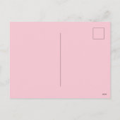 Roze surfplank, strandkunst, tropische vibes, prep feestdagenkaart (Achterkant)