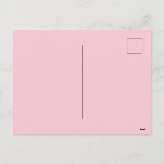 Roze surfplank, strandkunst, tropische vibes, prep feestdagenkaart (Achterkant)