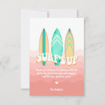 Roze Surfs Up Surfplank Verjaardag Bedankt
