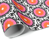 Roze Suzani Pattern Cadeaupapier (Rol Hoek)