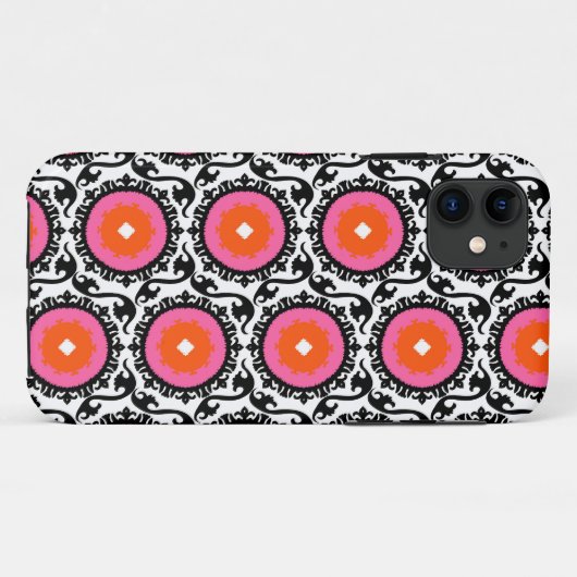 Roze Suzani Pattern Case-Mate iPhone Case (Achterkant (horizontaal))